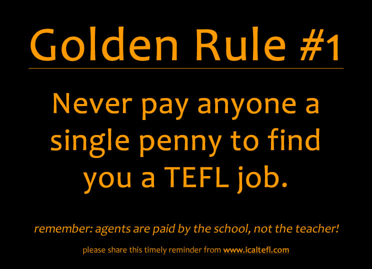 Do Not Pay a TEFL Agent! ICAL TEFL