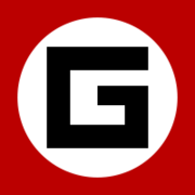 A stylized G - the symbol of the Grammar Nazi